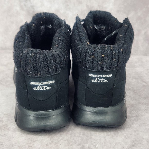 Skechers ‎ Elite Memory Foam Warm Tech Flex Elite Black Boots Womens 8.5 Ankle - Picture 2 of 7